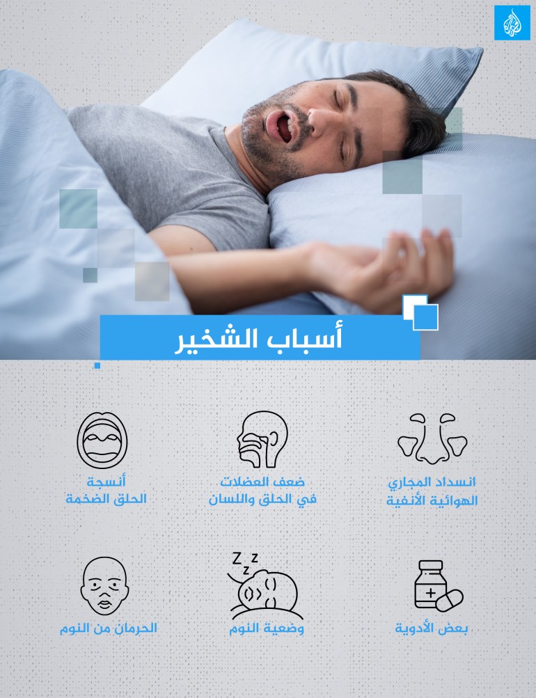أسباب الشخير