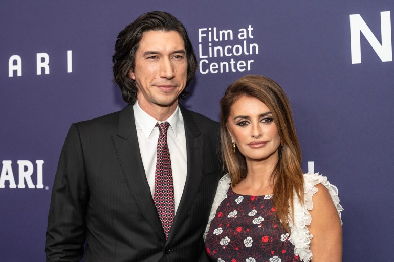 ddsefsd-1705579622 Adam Driver and Penelope Cruz wearing dress by Chanel attend premiere of biopic Ferrari during closing night of New York Film Festival at Alice Tully Hall in New York on October 13, 2023