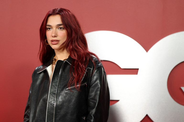 dua-lipa-performs-3-1705508932 LOS ANGELES, CALIFORNIA - NOVEMBER 16: Dua Lipa arrives at the GQ Men of the Year Party 2023 at Bar Marmont on November 16, 2023 in Los Angeles, California. Phillip Faraone/Getty Images for GQ/AFP (Photo by Phillip Faraone / GETTY IMAGES NORTH AMERICA / Getty Images via AFP)