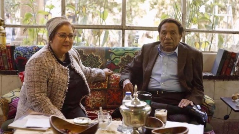 58074bc7-10f6-4e86-81aa-5d4783e47c5c عادل إمام و دلال عبد العزيز في مسلسل فالنتينو (مواقع التواصل)