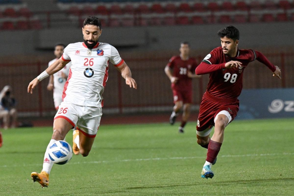 جانب من مباراة الكويت والنصر