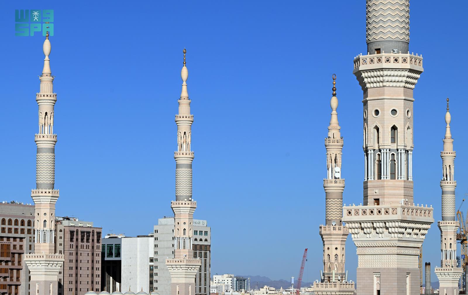 مآذن المسجد النبوي.. معالم تاريخية وإسلامية حضارية