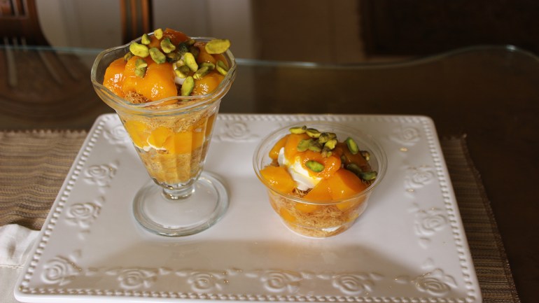 52969d98-d813-485f-a6a5-93e022d3d757 حلوى الكنافة بالمانجا المصرية(الجزيرة نت)