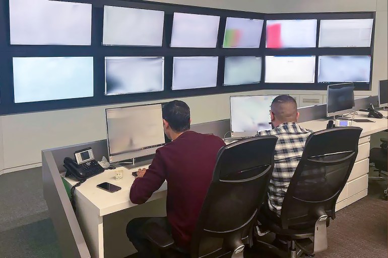 The PalTel Network Operations Centre in Ramallah, November 20, 2023 [Courtesy of PalTel]