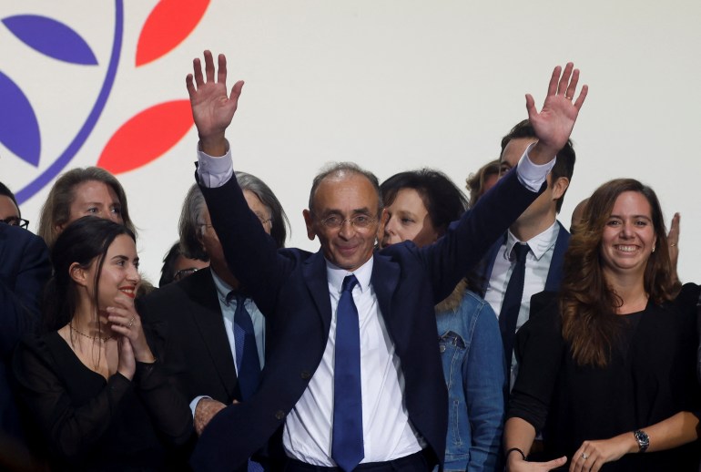 French far-right presidential candidate Eric Zemmour visits Cannes