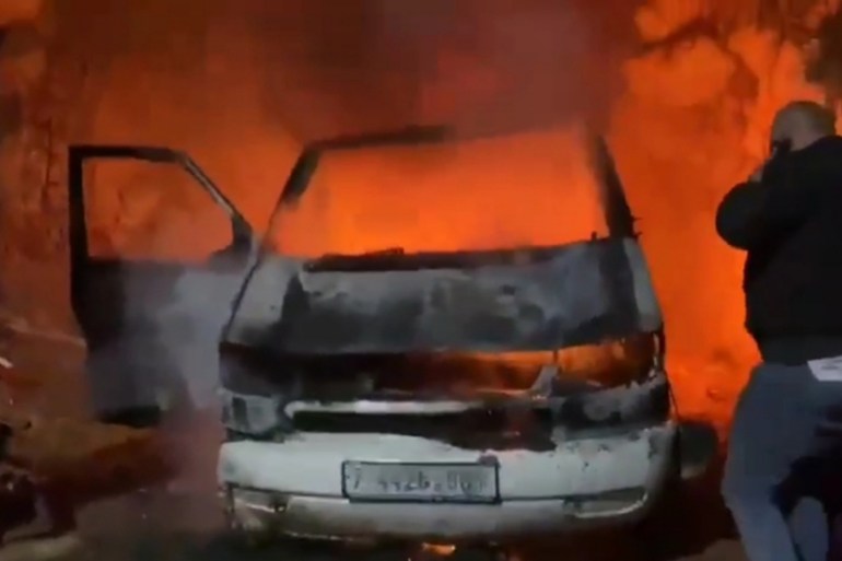 001-1712845332 الوصف احراق سيراة فلسطكيني من قبل مستوطنين في قرية اللبن الشرقة في نابلس (وكالة الأنباء الفلسطينية)
