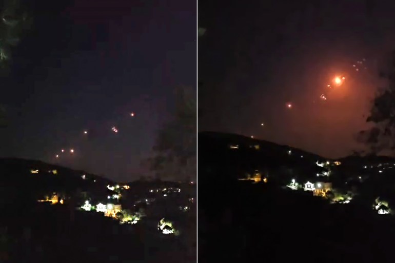 15-1713935660 LEBANON - APRIL 12: A barrage of rockets was launched by Lebanese group Hezbollah from southern Lebanon towards Galilee in northern Israel, on April 12, 2024 in Lebanon. Lebanese group Hezbollah said in a statement that it had struck northern Israel with dozens of Katyusha rockets targeting artillery positions. ( Najib Sammour - Anadolu Agency )