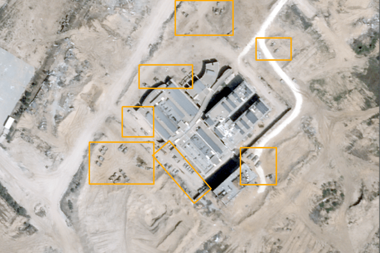 •     رصد عشرات الآليات الإسرائيلية المتمركزة في داخل المستشفى المخصص لعلاج مرضى السرطان ومحيطه(وكالة سند)