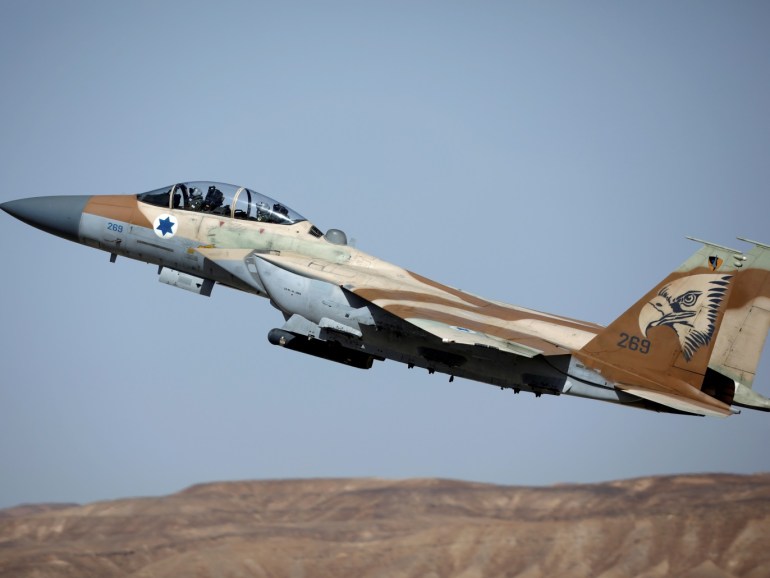 bac5f976-97ab-410c-8995-7158a2ee1836 An Israeli F-15 fighter jet takes off during an exercise dubbed