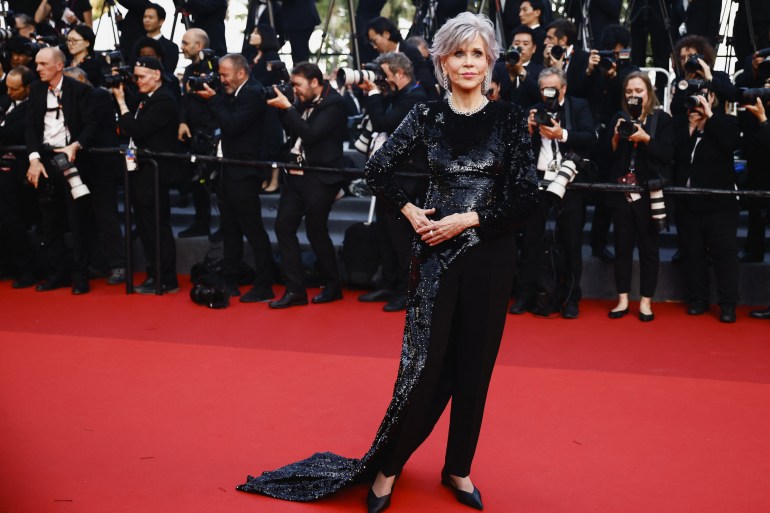 d982d8ab-1714059010 Jane Fonda poses on the red carpet to attend the closing ceremony and the screening of the animated film "Elemental" Out of competition, during the 76th Cannes Film Festival in Cannes, France, May 27, 2023. REUTERS/Yara Nardi