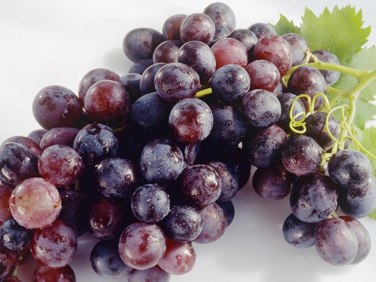 da315e0c-f954-4099-a71c-357b877ef8fa العنب غني بمادة “ريسفيراترول”، التي تحارب شيخوخة البشرة وتقي من أمراض القلب وأمراض المناعة الذاتية.