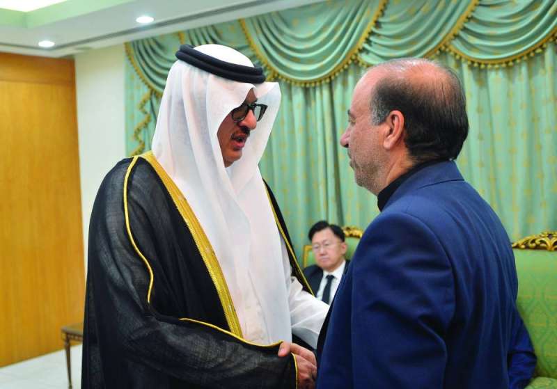 1706219 سفير خادم الحرمين معزياً السفير الإيراني