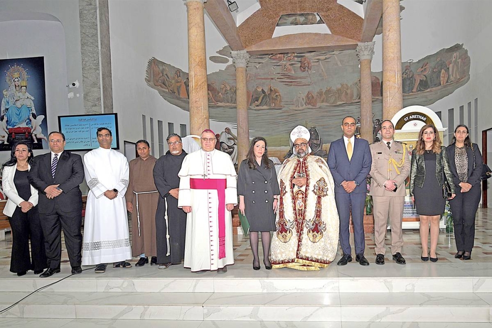 جانب من احتفال الأقباط الكاثوليك