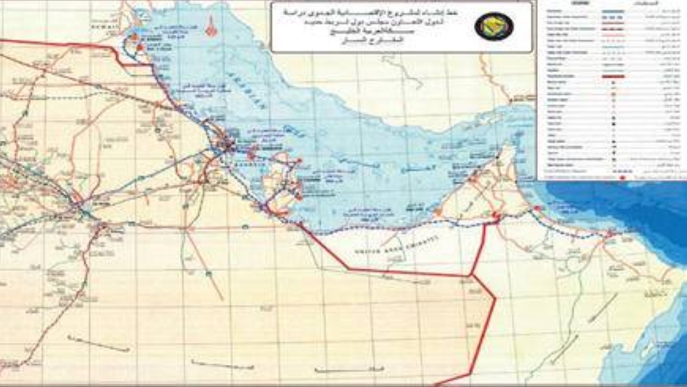 مسار القطار بداية من الكويت