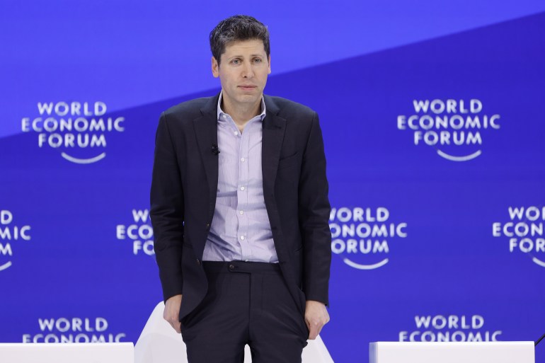 gettyimages-1933965118-1705930825 Sam Altman, chief executive officer of OpenAI, during a panel session on day three of the World Economic Forum (WEF) in Davos, Switzerland, on Thursday, Jan. 18, 2024. The annual Davos gathering of political leaders, top executives and celebrities runs from January 15 to 19. Photographer: Stefan Wermuth/Bloomberg via Getty Images