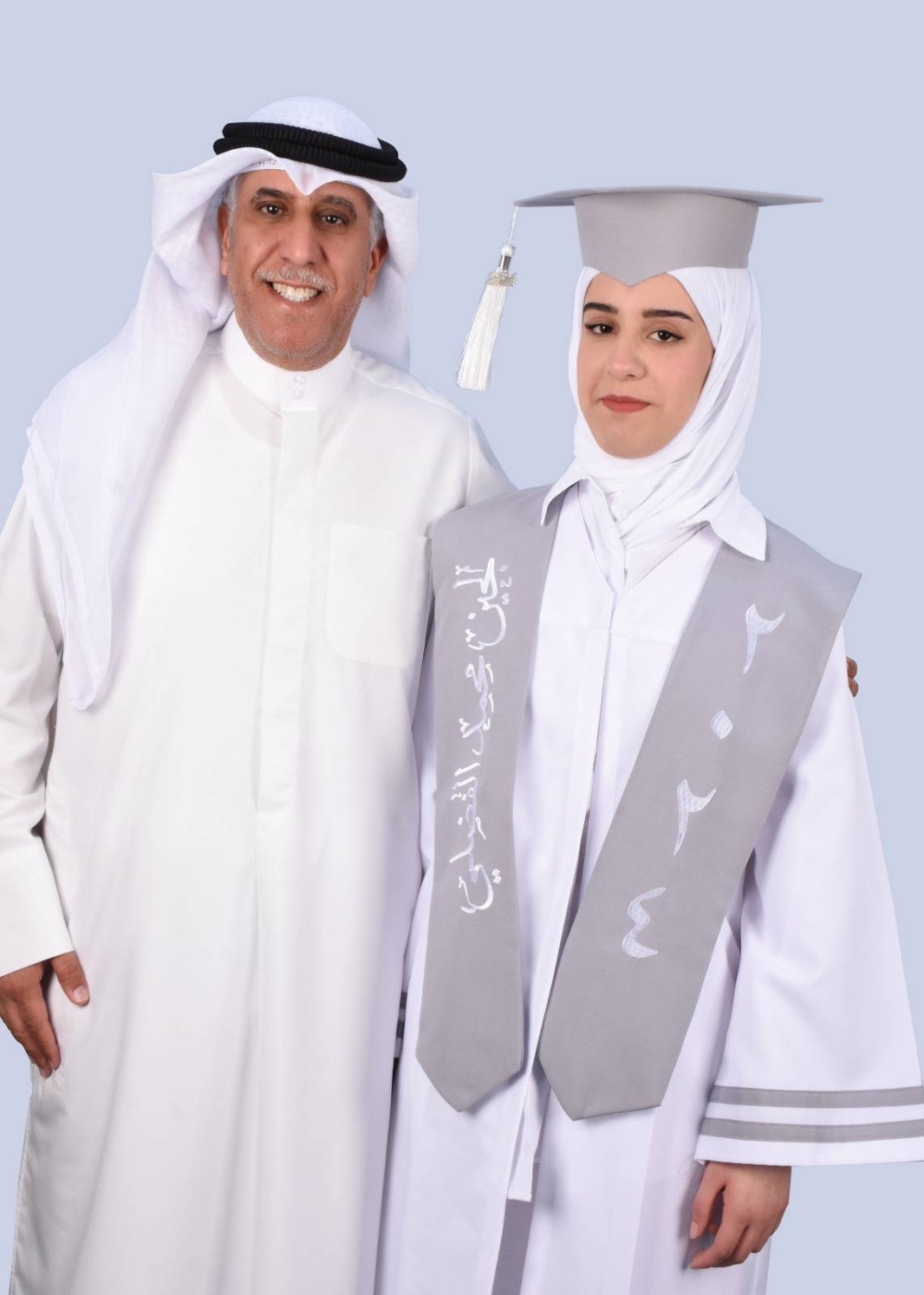 لجين الفضلي مع والدها