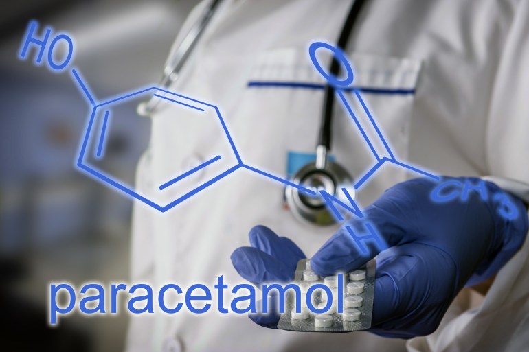 shutterstock_413463097-1717323037 The paracetamol or acetaminophen is a drug with analgesic properties, Close-up of doctor holding a pill container