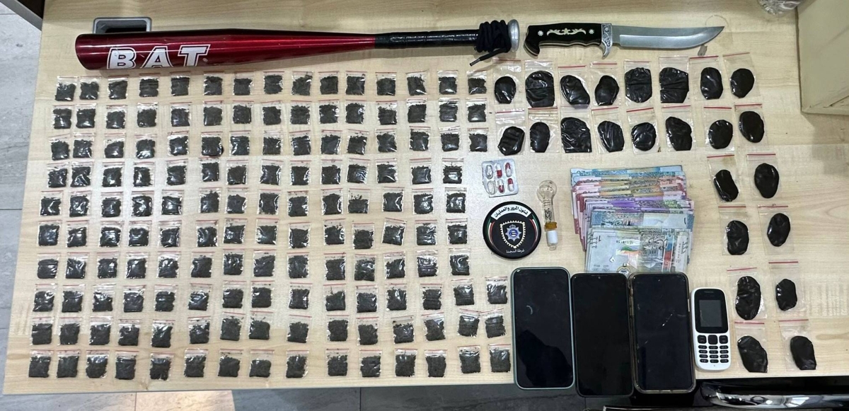 من ضبطيات المخدرات لشرطة النجدة