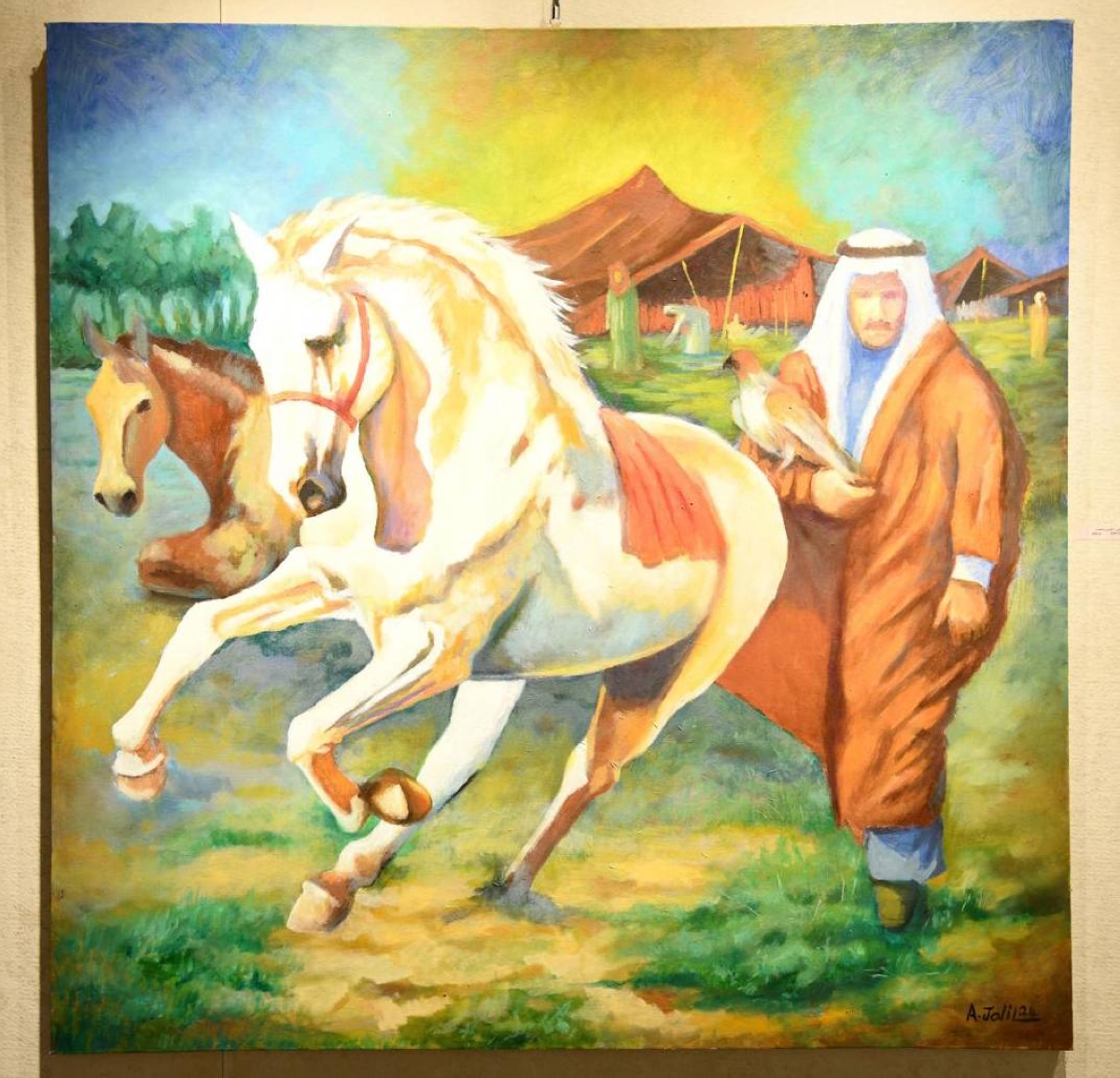 من الأعمال المعروضة