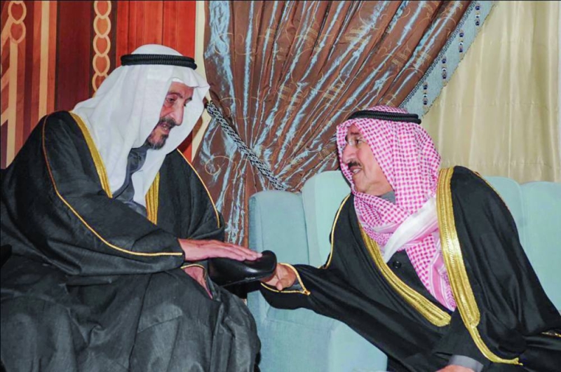 الراحلان الأمير صباح الأحمد والشيخ سالم العلي رحمهما الله