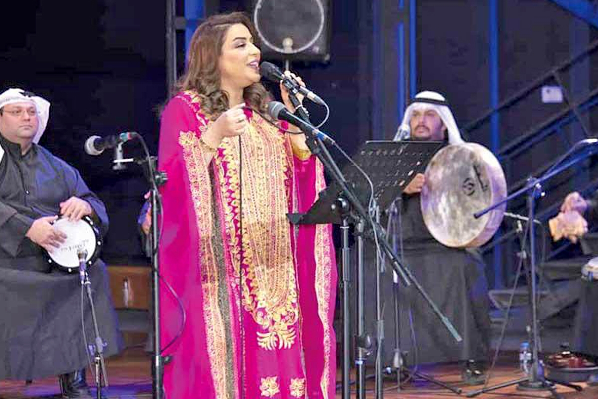 سماح في حفل مركز اليرموك الثقافي