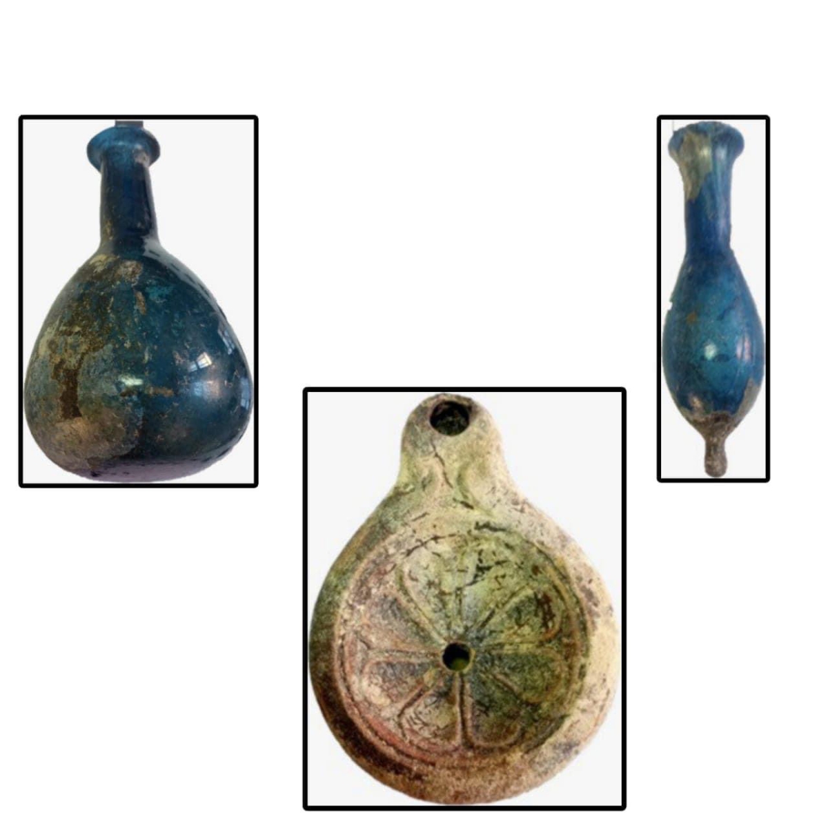 325698 بعض القطع الأثرية المكتشفة