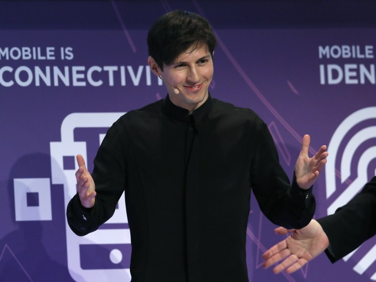 Founder and CEO of Telegram Pavel Durov delivers a keynote speech during the Mobile World Congress in Barcelona, Spain February 23, 2016. REUTERS/Albert Gea