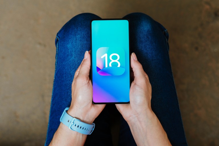 ios-181-1721147758 December 28, 2023, Brazil. In this photo illustration, the iOS 18 logo is displayed on a smartphone screen