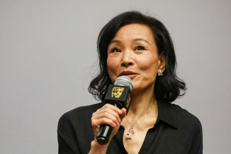 LOS ANGELES, CALIFORNIA - JULY 21: Joan Chen speaks at the BAFTA Special Screening of "DIDI" at AMC Century City 15 on July 21, 2024 in Los Angeles, California. Rodin Eckenroth/Getty Images for BAFTA/AFP (Photo by Rodin Eckenroth / GETTY IMAGES NORTH AMERICA / Getty Images via AFP)