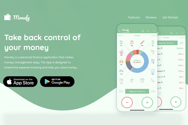 monefy-1723535934 **** داخلية **** تطبيق money المصدر: سكرين شوت موقعهم الرسمي