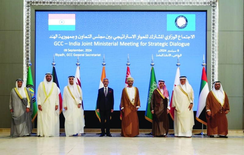 وزير خارجية الهند مع نظرائه الخليجيين