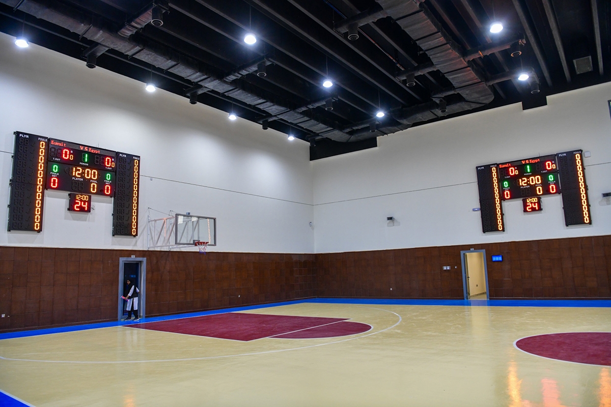 330464 الشاشة الذكية لحساب الأهداف والوقت في صالة البدنية