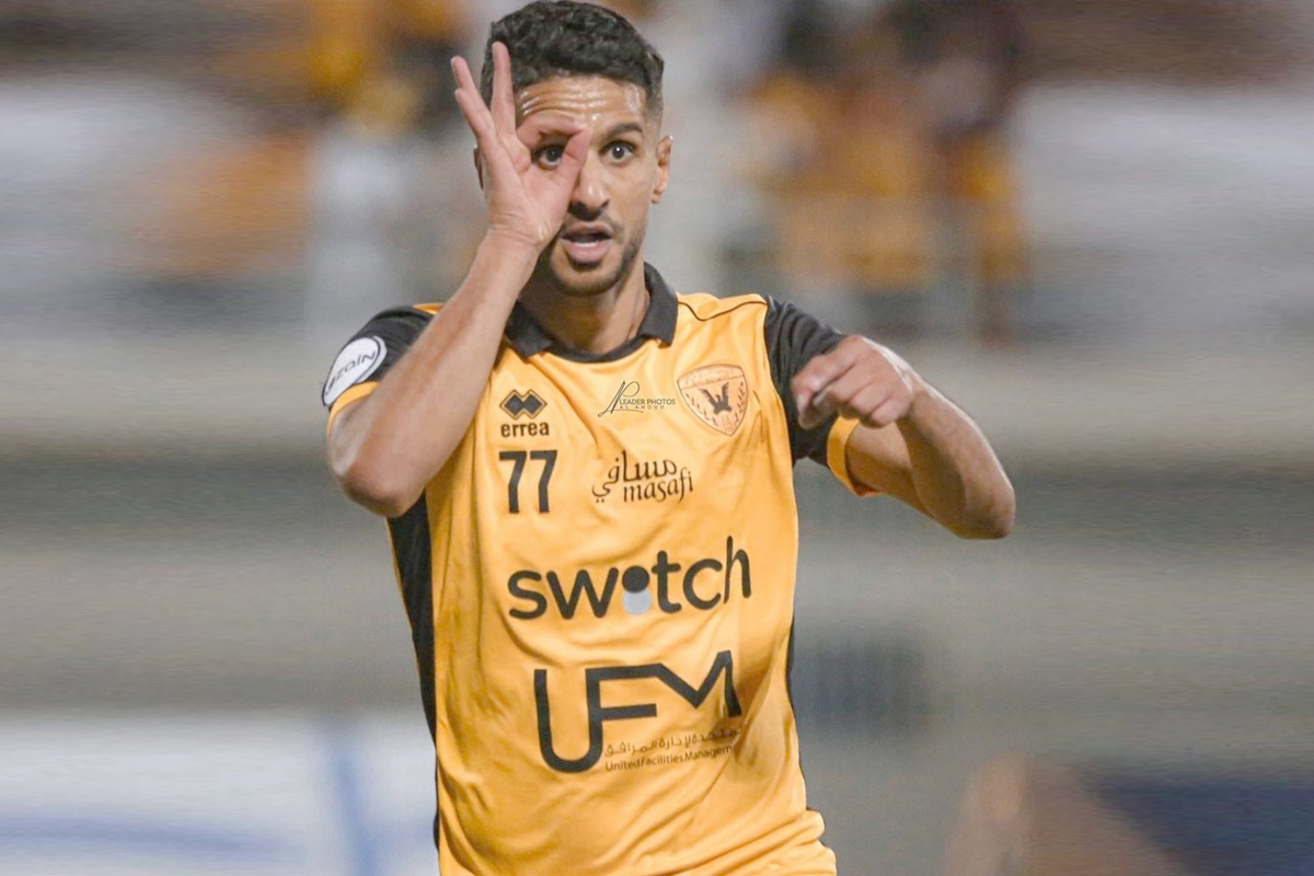 لاعب فريق القادسية لكرة القدم المحترف الليبي محمد الصولة