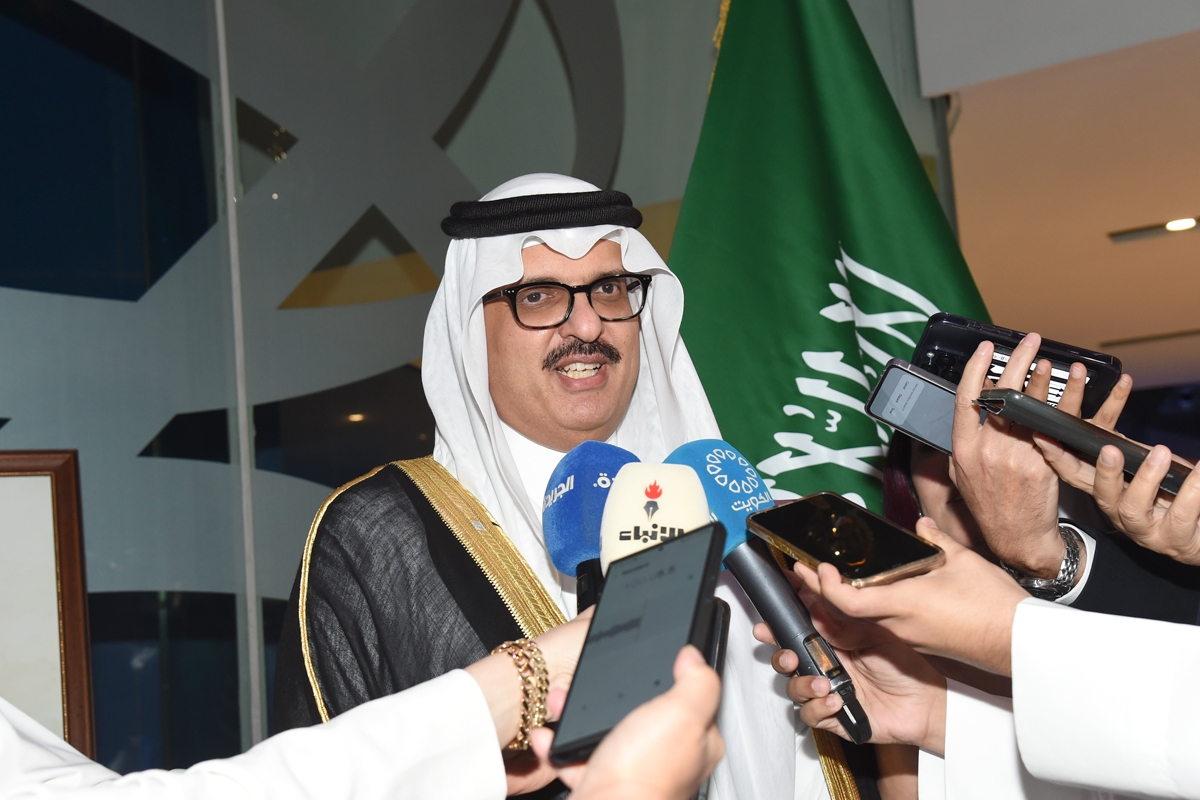 336015 السفير السعودي مصرحاً خلال المناسبة
