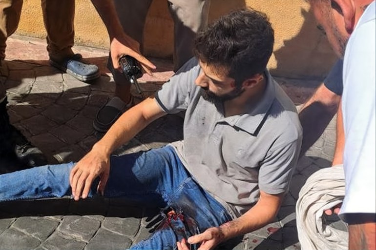 من تفجيرات لبنان المصدر: @kasrakarimi3 تويتر
