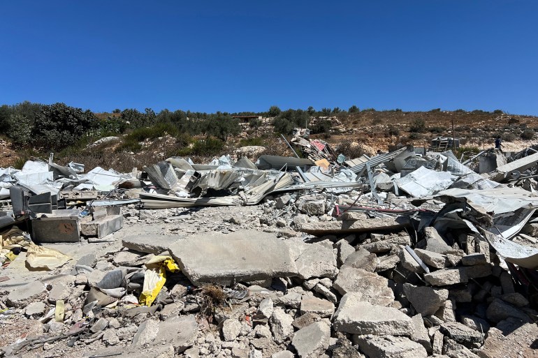 القدس-قرية بدو-11-سبتمر 2024 - الجزيرة نت (هدم متاجر