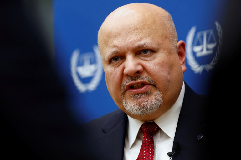 International Criminal Court Prosecutor Karim Khan speaks during an interview with Reuters about the violence in Israel and the occupied Palestinian territories in The Hague, Netherlands October 12, 2023. REUTERS/Piroschka van de Wouw