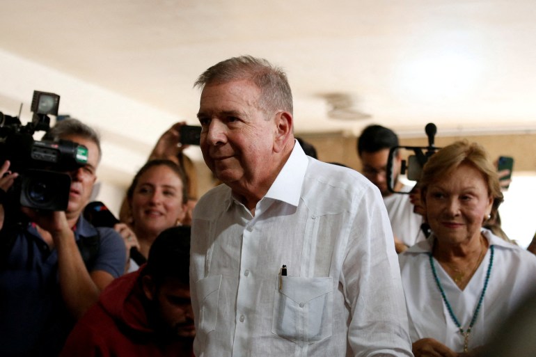 FILE PHOTO: Presidential election in VenezuelaFILE PHOTO: Venezuelan opposition presidential candidate Edmundo Gonzalez looks on on the day he casts his vote in the country's presidential election, in Caracas, Venezuela July 28, 2024. REUTERS/Leonardo Fernandez Viloria/File Photo DATE 03/09/2024 SIZE 3353 x 2235 Country VENEZUELA SOURCE REUTERS/Leonardo Fernandez Viloria