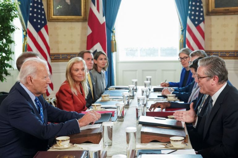 rc2wz9a6ojnd-1726325739 U.S. President Joe Biden meets with Britain's Prime Minister Keir Starmer at the White House in WashingtonU.S. President Joe Biden meets with Britain's Prime Minister Keir Starmer at the White House in Washington, U.S., September 13, 2024. REUTERS/Kevin Lamarque DATE 13/09/2024 SIZE 3500 x 2331 Country UNITED STATES SOURCE REUTERS/Kevin Lamarque