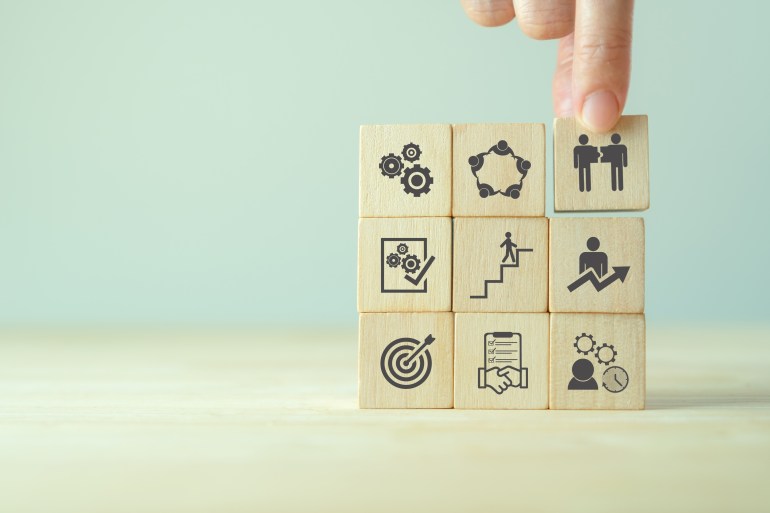 work4-1727362040 Onboarding new employee process concept. Ensuring that the new employees are able to hit the ground running with their new team. Staff induction practices and organizational socialization.; Shutterstock ID 2273621747; purchase_order: aljazeera ; job: ; client: ; other:
