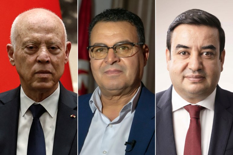 1455-1725281380 العياشي زمال وزهير المغزاوي وقيس سعيد تواصل اجتماعي - وكالات