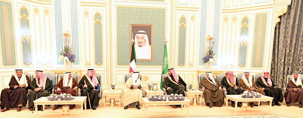 صاحب السمو خلال زيارة الدولة للسعودية وإجراء محادثات مع ولي العهد محمد بن سلمان