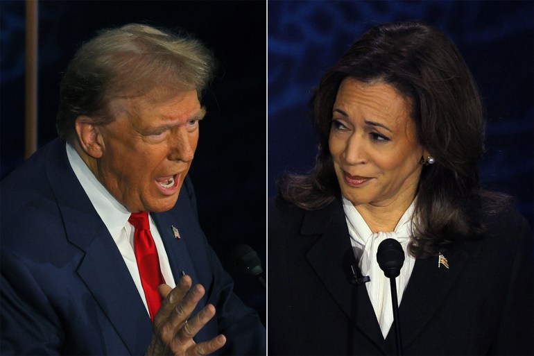 untitssled-3-1726033399 US presidential nominees Donald Trump and Kamala Harris faced off at their first debate. (Reuters: Brian Snyder)