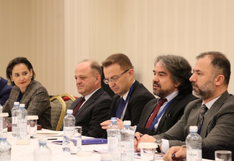 gettyimages-2183529648-1731320279 ASTANA, KAZAKHSTAN - NOVEMBER 11: Director General for Syria Bilateral Relations at the Ministry of Foreign Affairs Ambassador Ihsan Mustafa Yurdakul and United Nations (UN) Special Envoy for Syria, Geir O. Pedersen hold a meeting in Astana, Kazakhstan on November 11, 2024. The 22nd Astana talks on Syria, under the guarantorship of Turkiye, Russia and Iran, started in Astana, the capital of Kazakhstan. (Photo by Meiramgul Kussainova/Anadolu via Getty Images)
