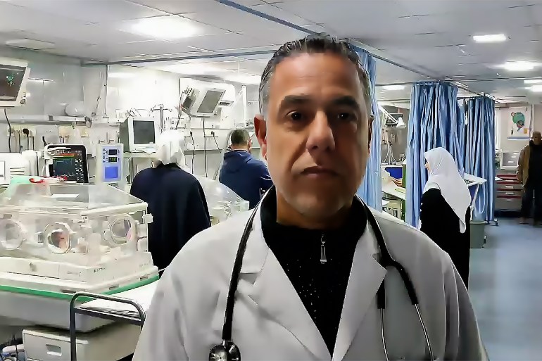 hh77-1708029049 مقابلة مع د. حسام أبو صفية، مدير مستشفى كمال عدوان في شمال قطاع غزة