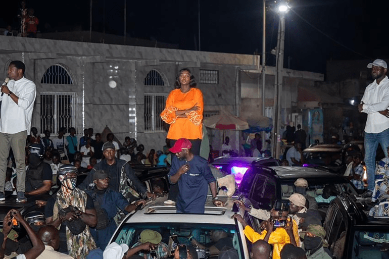 الحملة الانتخابية البرلمانية في السنغال. من أنشطة تحالف سام ساكادو ( الوفاء بالعهد ) (مواقع التواصل)