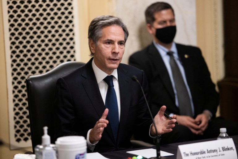rtx8nifb Senate panel holds confirmation hearing for secretary of state nominee