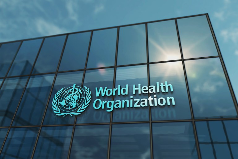 shutterstock_2320619117-1730743852 Geneva, Switzerland, June 15, 2023: WHO World Health Organization headquarters glass building concept. Agency of the United Nations office sign on front facade 3d illustration.; Shutterstock ID 2320619117; purchase_order: aj; job: ; client: ; other: