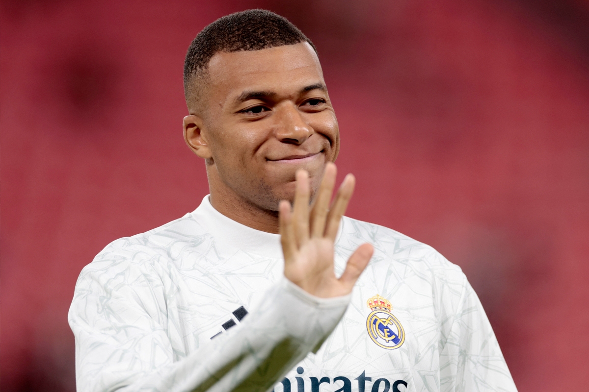 الفرنسي كيليان مبابي، لاعب فريق ريال مدريد الإسباني لكرة القدم