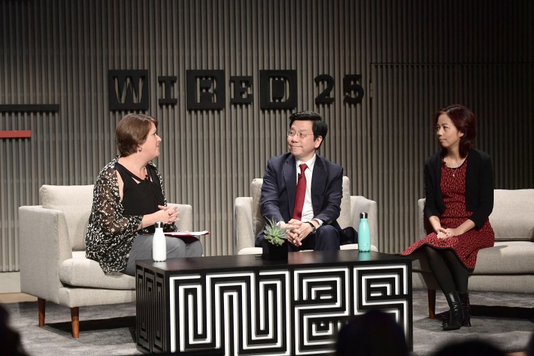 d8b1d8a4-1733048138 SAN FRANCISCO, CA - OCTOBER 15: (L-R) Maria Streshinsky, Kai-Fu Lee, and Fei-Fei Li speak onstage at WIRED25 Summit: WIRED Celebrates 25th Anniversary With Tech Icons Of The Past & Future on October 15, 2018 in San Francisco, California. Matt Winkelmeyer/Getty Images for WIRED25 /AFP (Photo by Matt Winkelmeyer / GETTY IMAGES NORTH AMERICA / Getty Images via AFP)